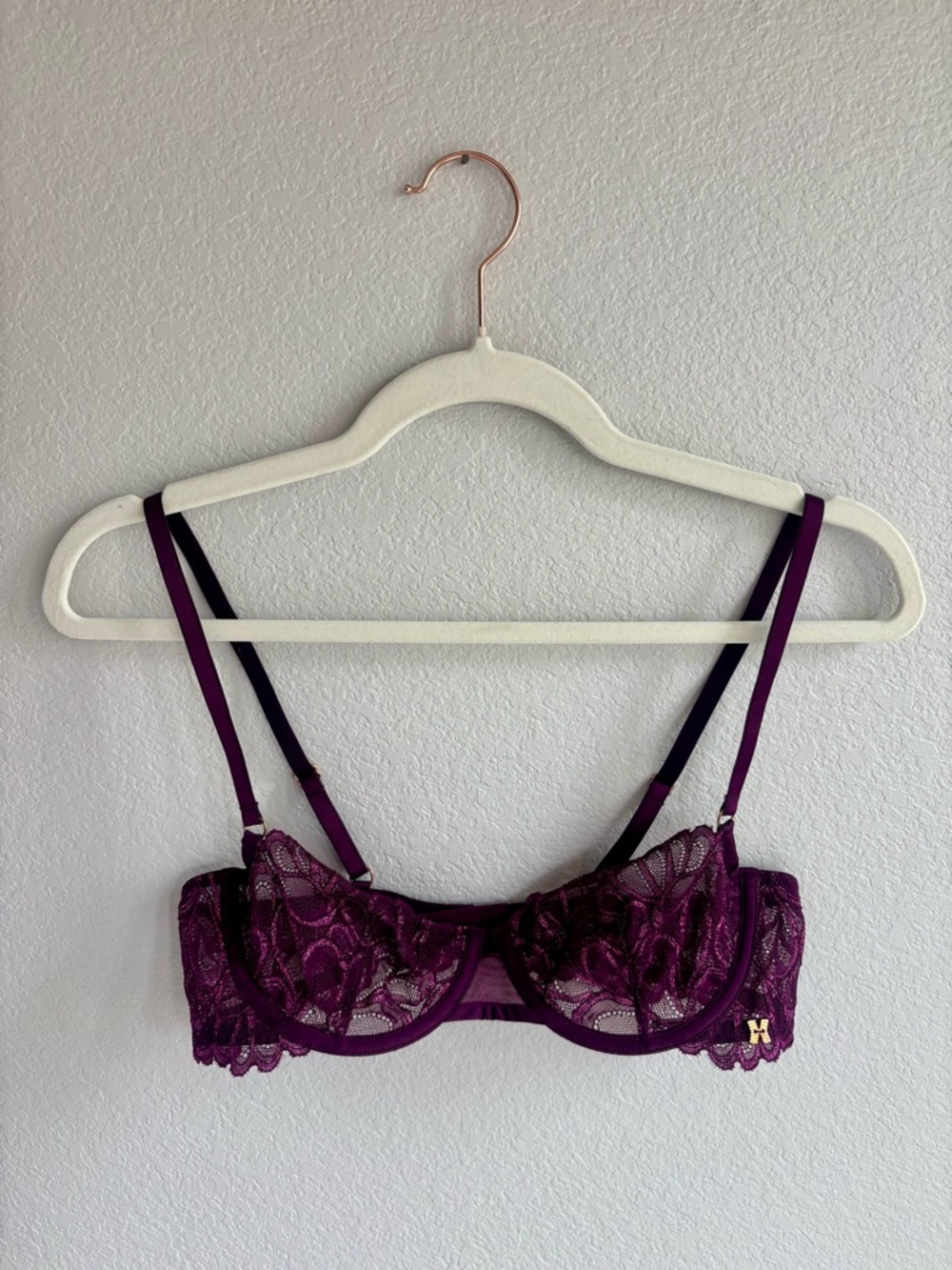 Savage X Fenty Plum Lace Underwire Bra